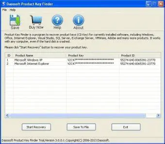 Key Features of Daossoft Product Key Finder