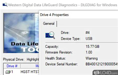 Key Features of Data Lifeguard Diagnostic for Windows