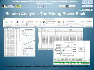 Key Features of Datamine Mining Power Pack