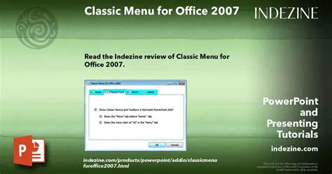 Key Features of DeltaVision Classic Menu for Office 2007