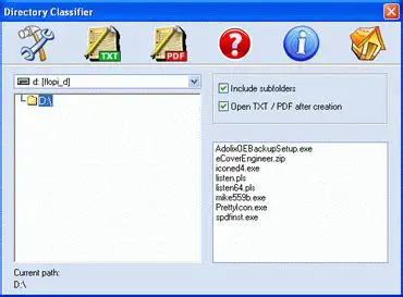 Key Features of Directory Classifier