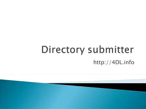 Key Features of Directory Submitter