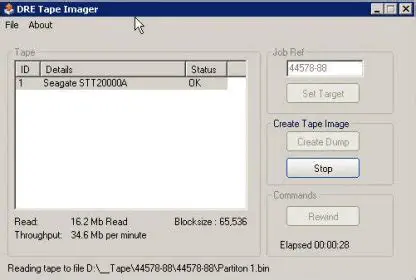 Key Features of DRE Tape Imager