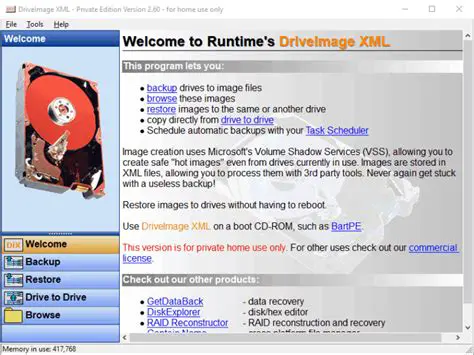 Key Features of DriveImage XML
