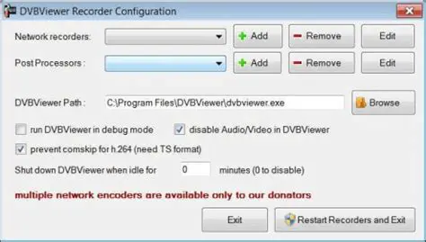 Key Features of DVBViewer Recorder