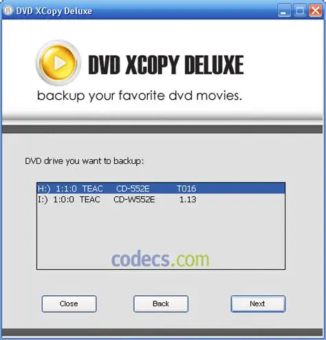 Key Features of DVD XCopy Deluxe