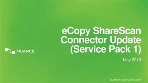 Key Features of eCopy ShareScan Service Pack 2