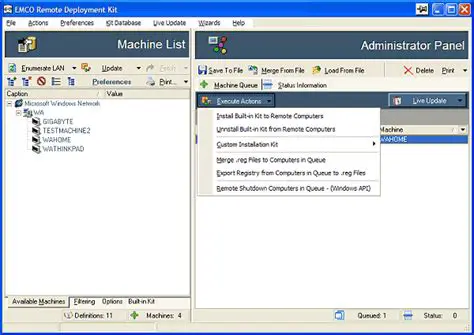 Key Features of EMCO Remote Administration