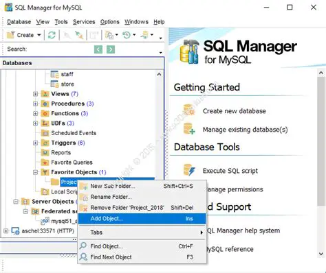 Key Features of EMS MySQL Manager