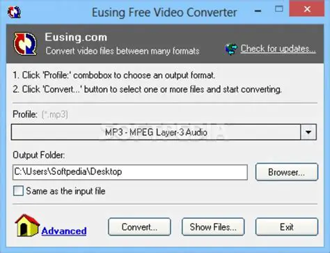 Key Features of Eusing Free Video Converter