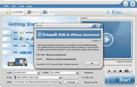Key Features of Eviosoft DVD to iPhone Converter