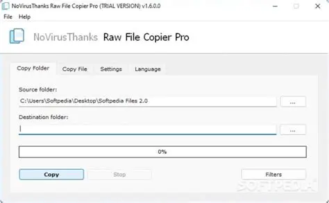 Key Features of Fast Raw File Copier Pro
