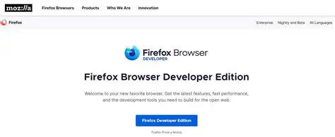 Key Features of Firefox Developer Edition
