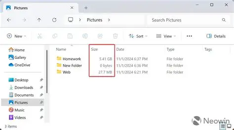 Key Features of Folder Sizes