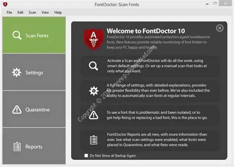 Key Features of FontDoctor 10