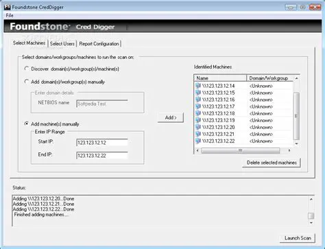 Key Features of Foundstone Cred Digger