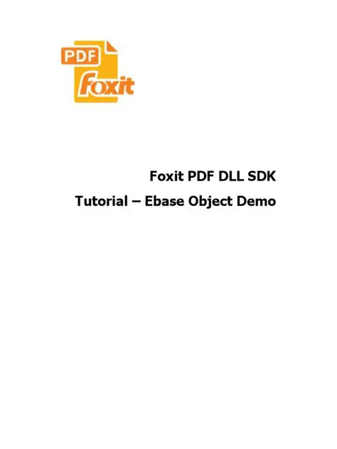 Key Features of Foxit PDF SDK DLL