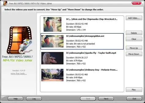 Key Features of Free AVI MP4 WMV MPEG Video Joiner