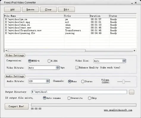 Key Features of Freez iPod Video Converter