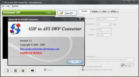 Key Features of GIF to AVI SWF Converter