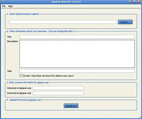 Key Features of GigaPan Uploader
