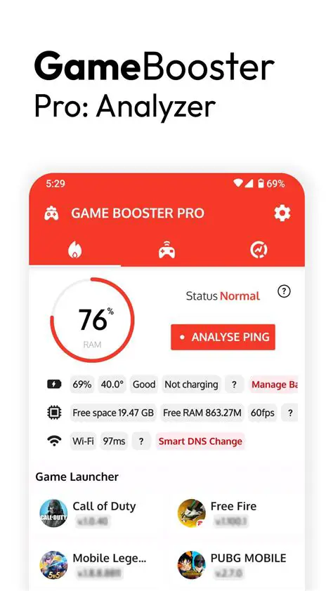 Key Features of Gitashare Game Booster Pro