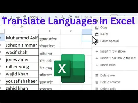 Key Features of Google Translate for Excel