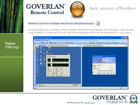 Key Features of Goverlan Remote Control
