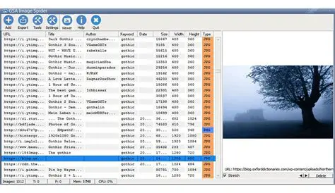 Key Features of GSA Image Spider