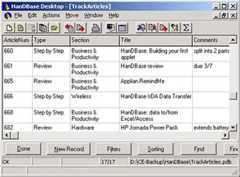 Key Features of HanDBase Desktop