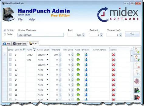 Key Features of HandPunch Admin