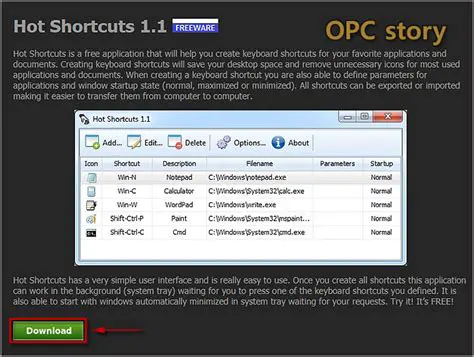Key Features of Hot Shortcuts
