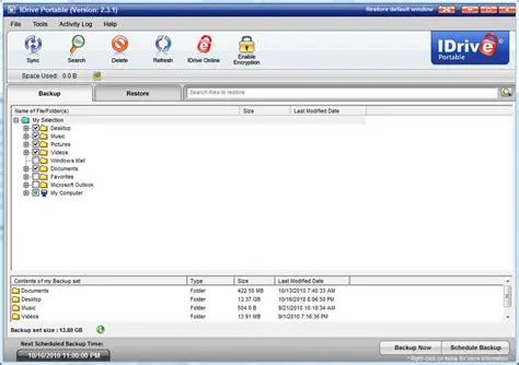 Key Features of IDrive Portable