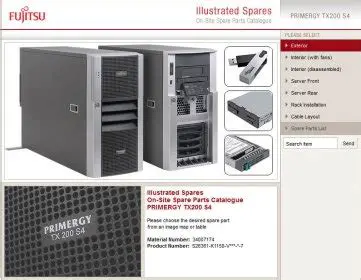 Key Features of Illustrated Spares TX200 S4