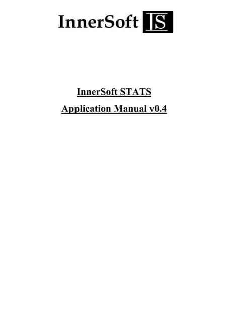 Key Features of InnerSoft STATS