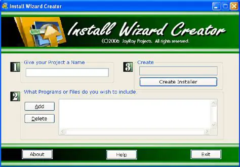 Key Features of Install Wizard Creator