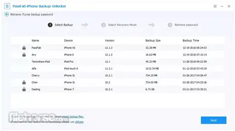 Key Features of iPhone Backup Unlocker Professional