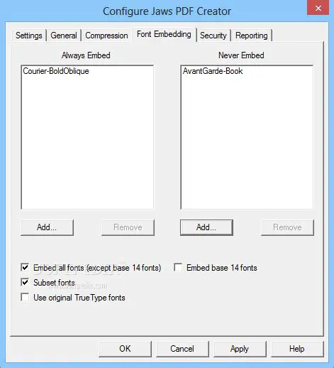 Key Features of Jaws PDF Creator