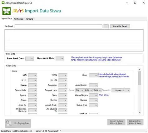 Key Features of JIBAS Import Data Siswa