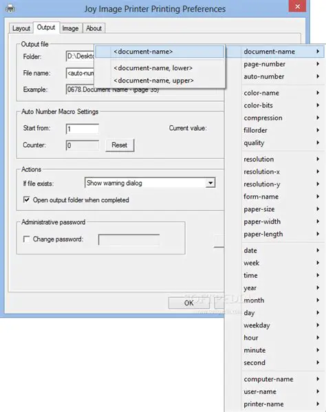 Key Features of Joy Image Printer