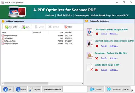 Key Features of Lantsoft PDF Scan Optimizer