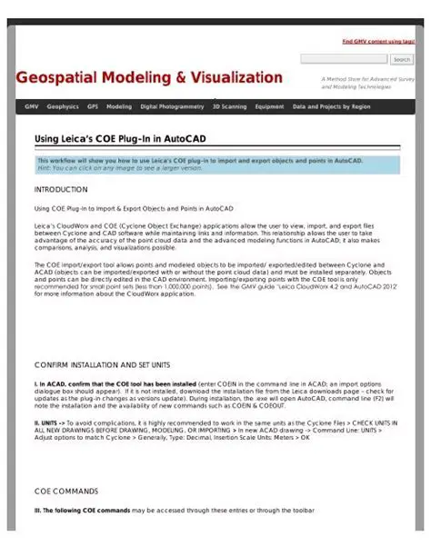 Key Features of Leica COE for AutoCAD