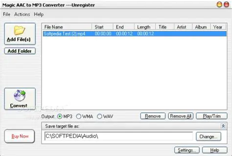 Key Features of Magic AAC to MP3 Converter