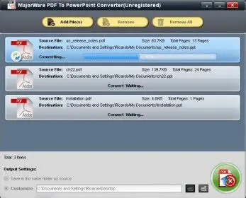 Key Features of MajorWare Pdf To PowerPoint Converter
