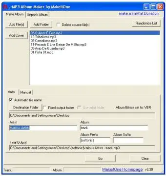 Key Features of MakeitOne MP3 Album Maker