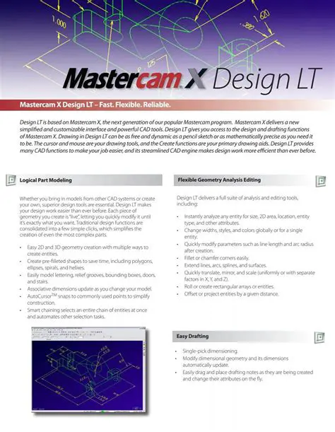 Key Features of Mastercam X2 Design LT