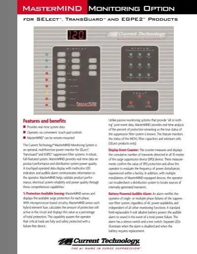 Key Features of MASterMind Monitoring