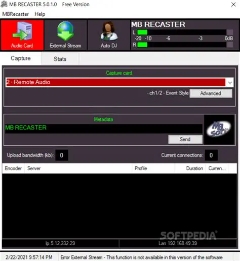 Key Features of MB RECASTER