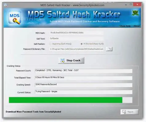 Key Features of MD5 Salted Hash Kracker