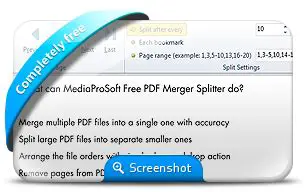 Key Features of MediaProSoft Free PDF Merger Splitter